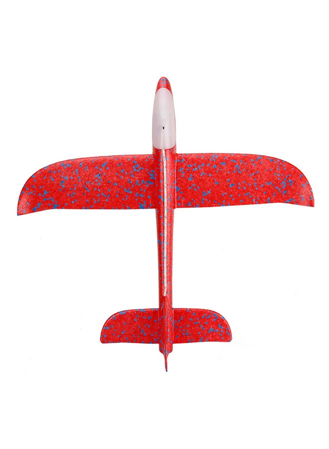 Hand Throwing Foam Airplane With Head and Body LED Lights Toy 48x16x6cm  - Image 1