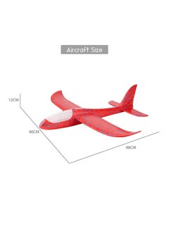 Generic Hand Throwing Foam Airplane With Head and Body LED Lights Toy 48x16x6cm  - Image 2
