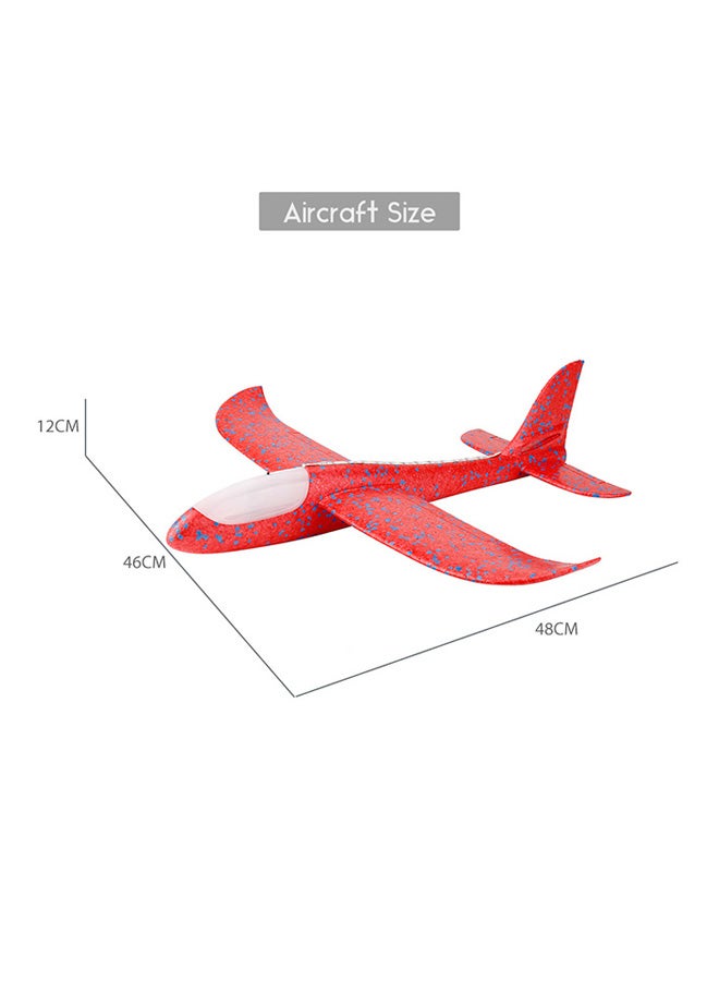 Hand Throwing Foam Airplane With Head and Body LED Lights Toy 48x16x6cm  - Image 2