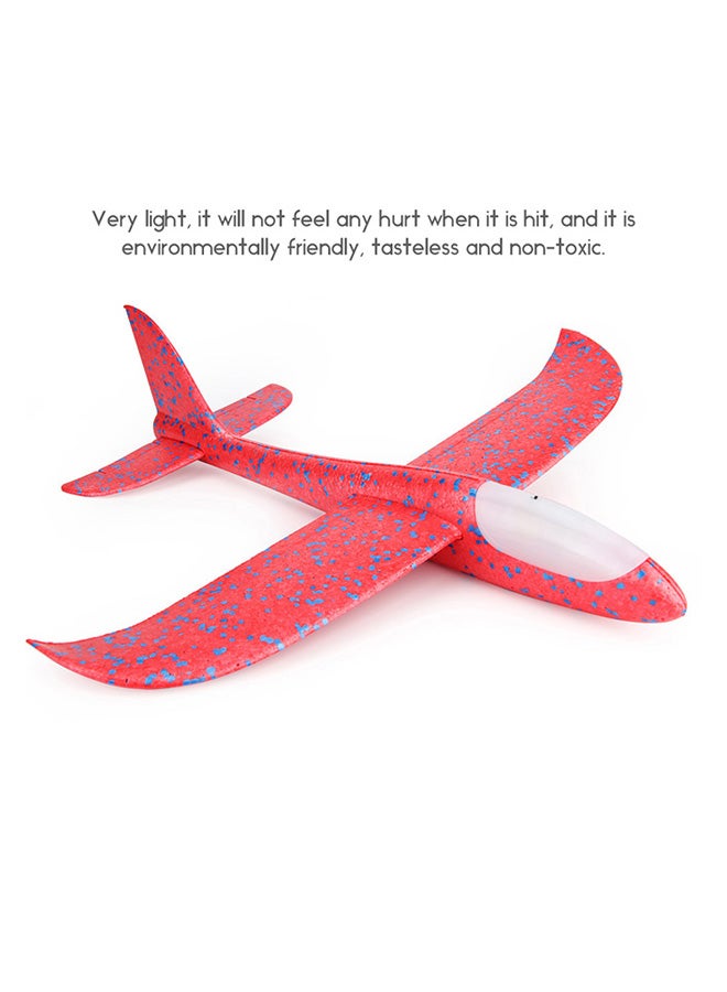 Hand Throwing Foam Airplane With Head LED Lights Toy  - Image 2