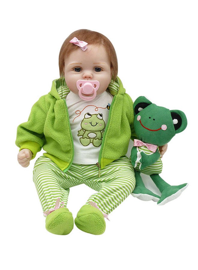 NPK Reborn Baby Doll With Plush Toy 22inch - Image 4