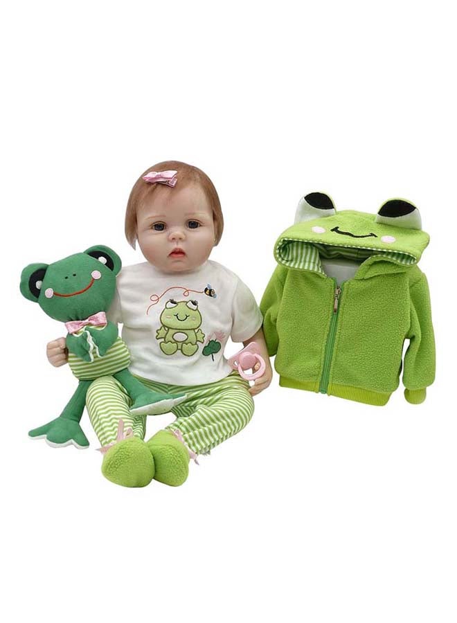 NPK Reborn Baby Doll With Plush Toy 22inch - Image 5
