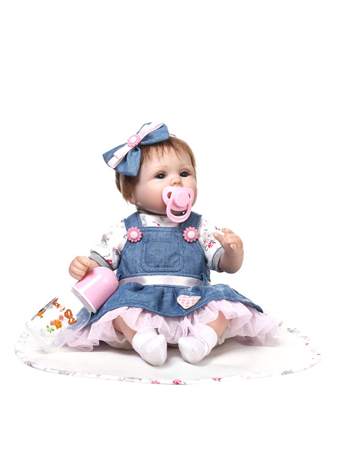 NPK Reborn Baby Doll With Plush Toy 16inch - Image 1