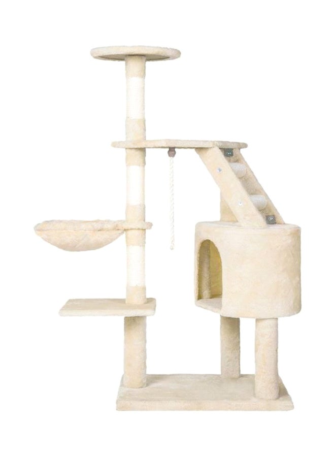 موكا بيت للقطط مع أعمدة للخدش بيج 48 x 35 x 125Ø³Ù†ØªÙŠÙ…ØªØ±