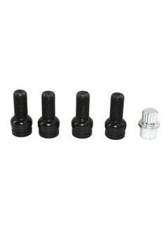 4+1 Wheel Bolt Lock Lug Nut Set With Key For VW Jetta Golf Beetle Passat Audi 8D0601139F