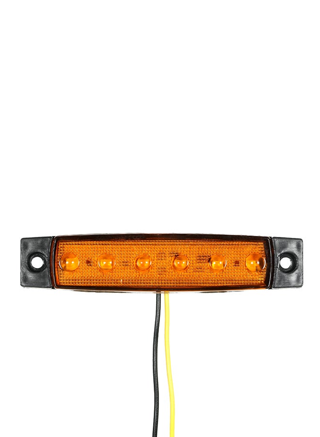 Generic 5-Piece 6 LED Amber Side Marker Light Indicator 12V For Truck Bus Boat RV Lorries Jeep SUV  - Image 3