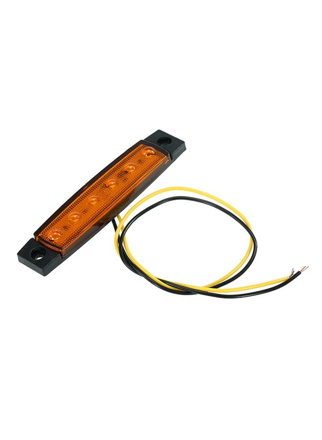 Generic 5-Piece 6 LED Amber Side Marker Light Indicator 12V For Truck Bus Boat RV Lorries Jeep SUV  - Image 4