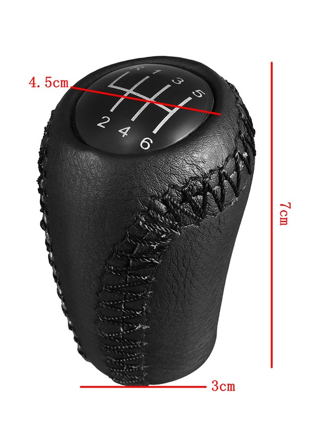 Generic Leather Gear Stick Shift Knob 6 Speed For Mazda 3 BK BL/ 5 CR CW/ 6 II GH  - Image 2