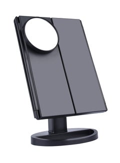 Generic LED Touch Screen Vanity Makeup Mirror Black 30x20centimeter  - Image 1
