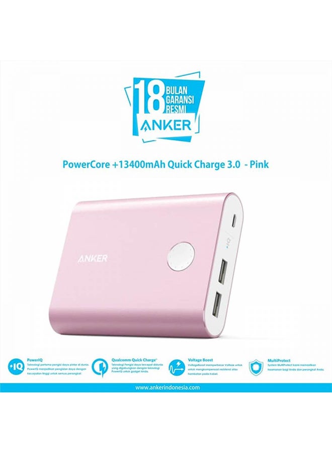 آنكر - باور بانك محمول 13400.0 mAh وردي - Image 1