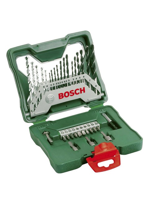 33-Piece Drill Bit Set Silver