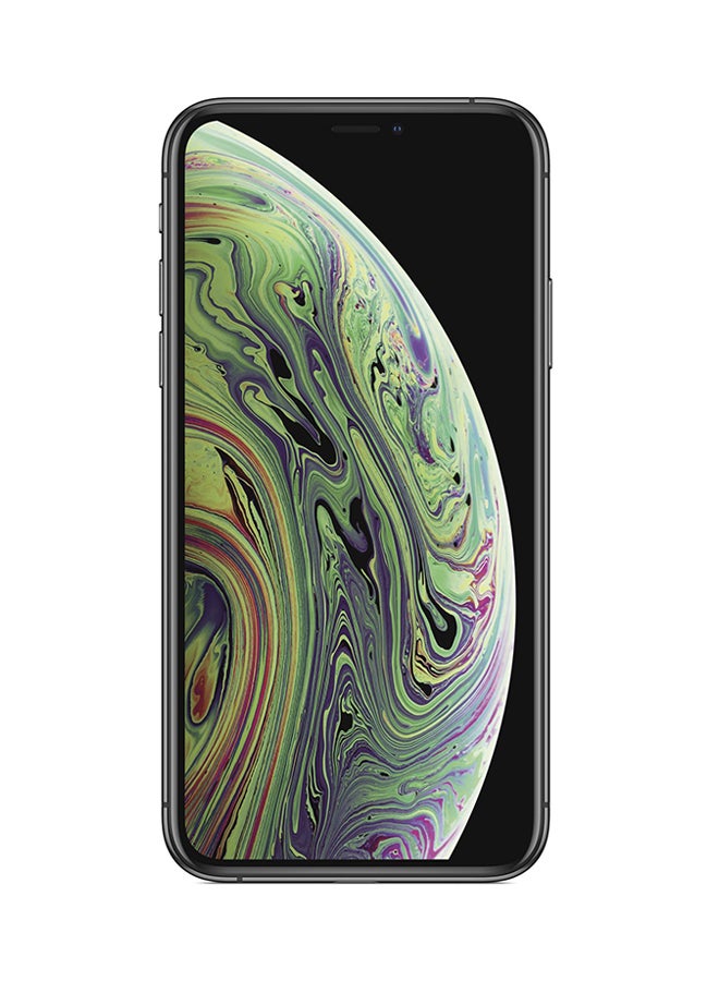 أبل - هاتف آيفون XS ماكس ثنائي الشريحة مع تطبيق الفيس تايم لون رمادي سبيس بذاكرة داخلية سعة 64 غيغابايت ويدعم خاصية الجيل الرابع LTE - Image 1