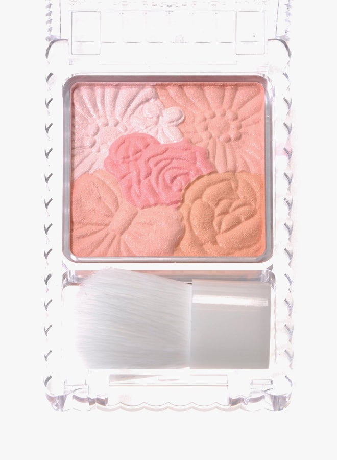 CANMAKE Glow Fleur Cheeks No. 01 Peach Fleura - Image 2