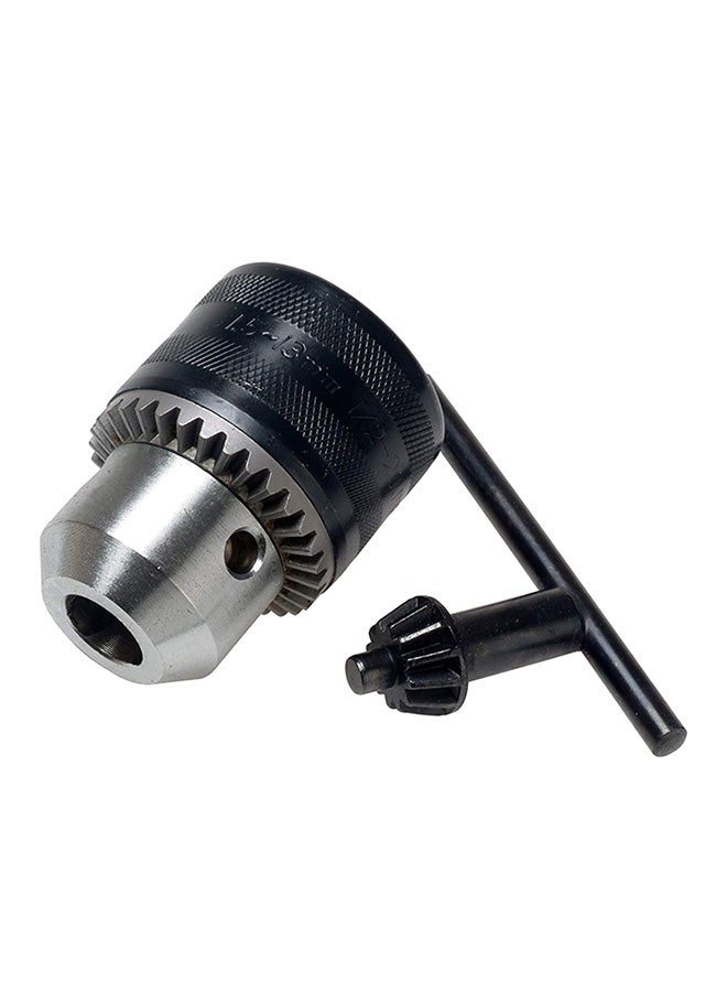 13mm Drill Chuck With Key Black/Silver 