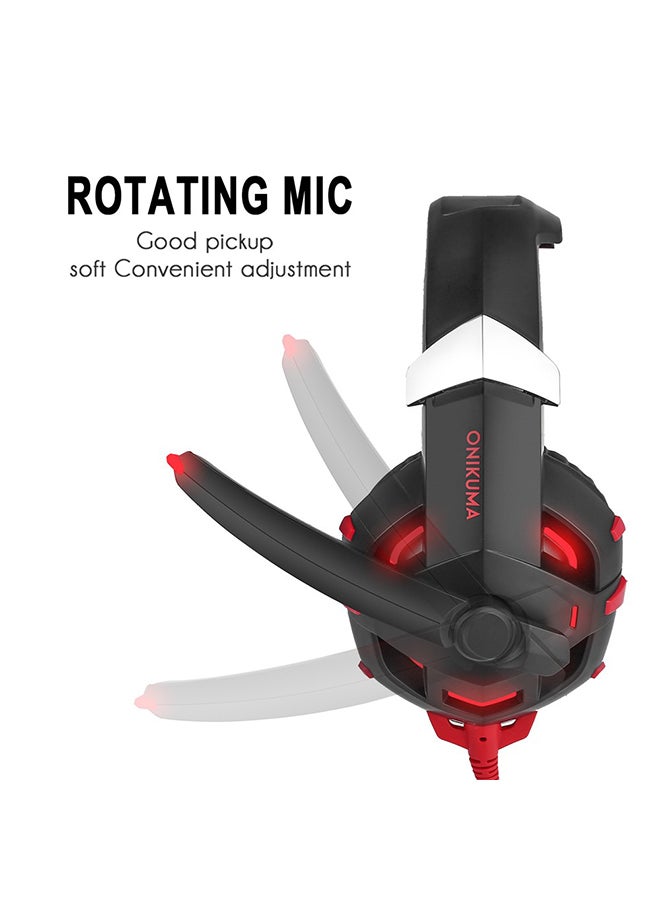 onikuma K2 Over-Ear Gaming Wired Headset With Mic For PS4/PS5/XOne/XSeries/NSwitch/PC - Image 2