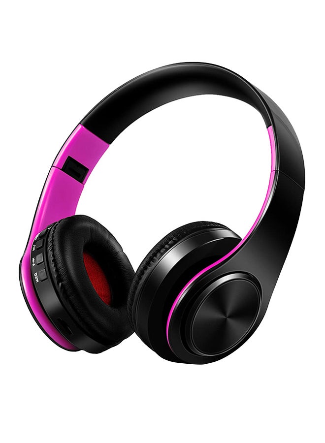 Stereo Bluetooth Over-Ear Headphones Black/Purple 