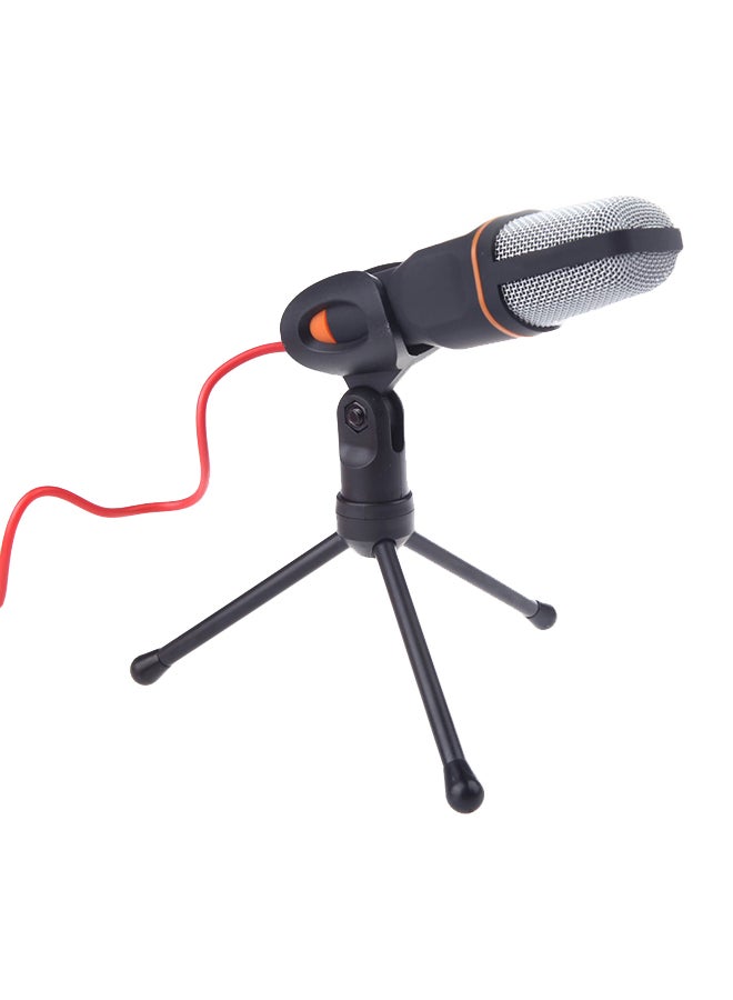 Condenser Microphone With Holder Clip V658B Red/Black  - Image 1