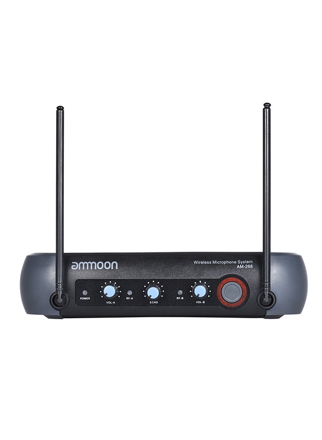 Wireless Microphone System With 2 Microphones And 1 Receiver I3102US Black - Image 5