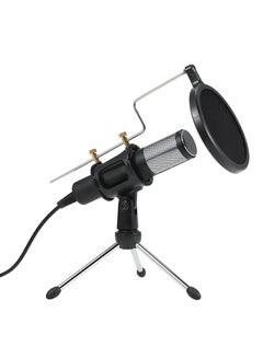 Generic Microphone Condenser With Stand C4806 Black  - Image 1