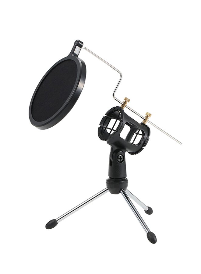 Generic - Microphone Condenser With Stand C4806 Black - Image 1