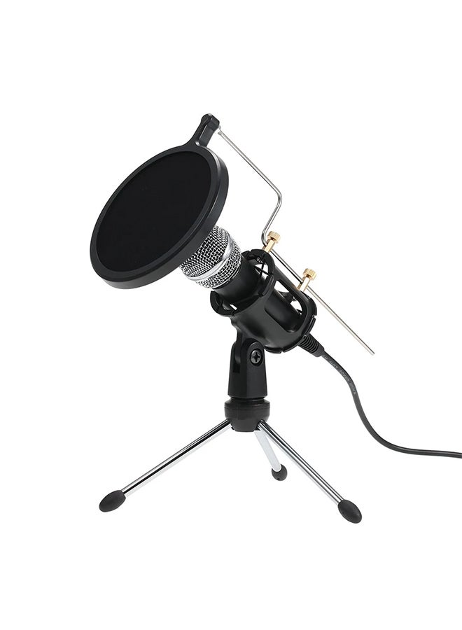 Generic - Microphone Condenser With Stand C4805 Black - Image 1