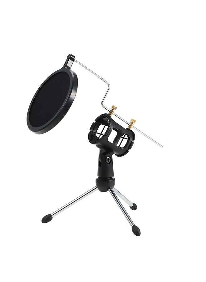 Generic - Microphone Condenser With Stand C4805 Black - Image 1