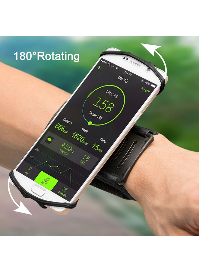 في يو بي حامل للهاتف يوضع على المعصم أسود - Image 4