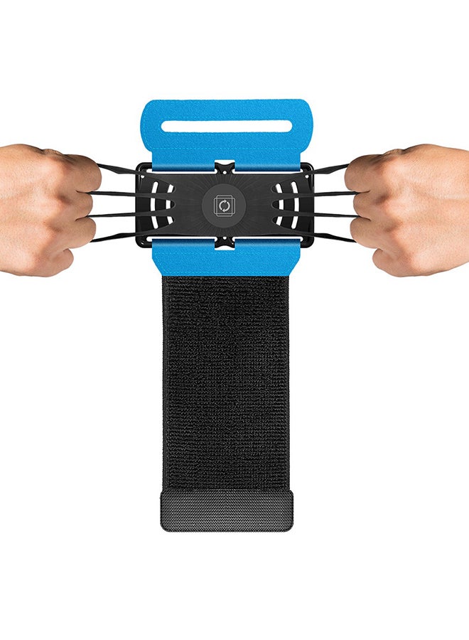 في يو بي حامل للهاتف يوضع على المعصم أسود/أزرق - Image 4