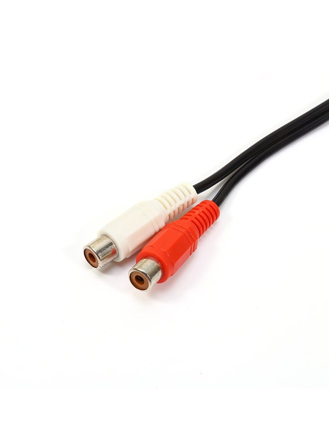 كابل ستيريو من RCA أنثى إلى ذكر أسود/أحمر/أبيض - Image 4