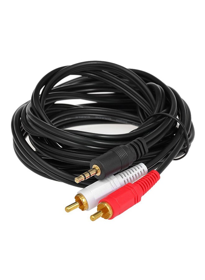 كابل صوت RCA ذكر إلى RCA ذكر أسود/أحمر/أبيض - Image 1