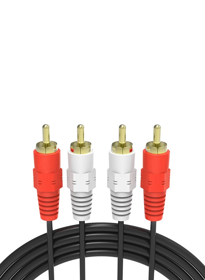 RCA Male To RCA Male Audio Video Cable Black/Red/White  - Image 2