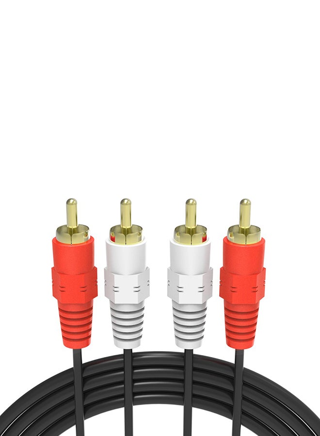 RCA Male To RCA Male Audio Video Cable Black/Red/White  - Image 4