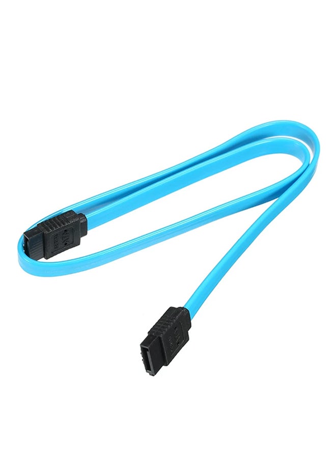 SATA III Cable With Locking Latch Blue/Black  - Image 1