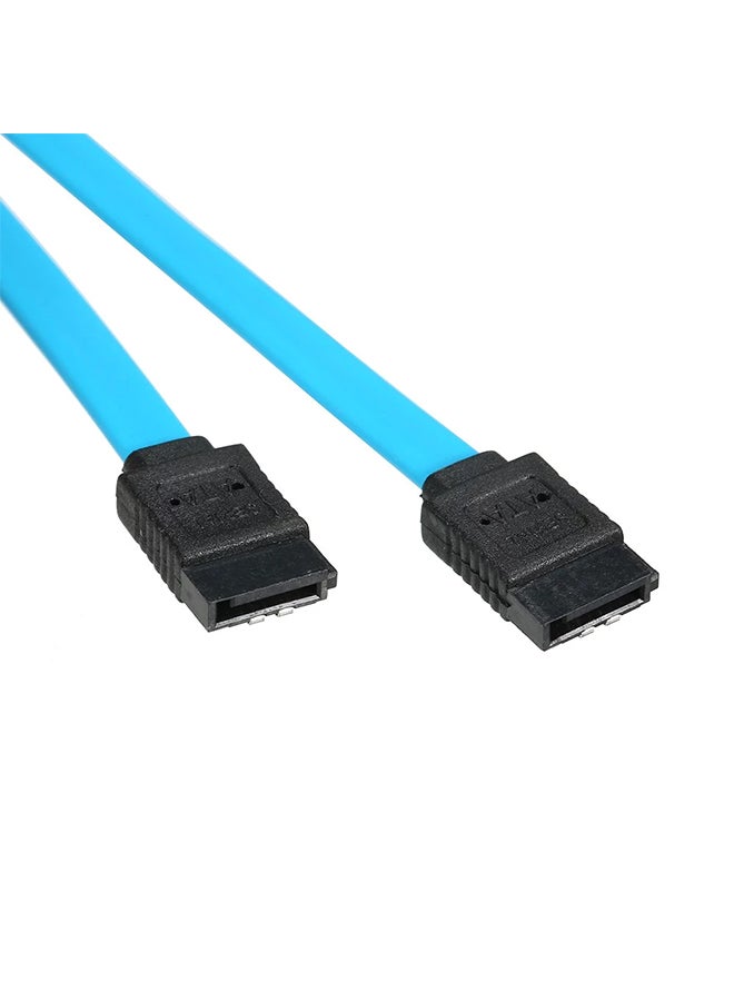 SATA III Cable With Locking Latch Blue/Black  - Image 2