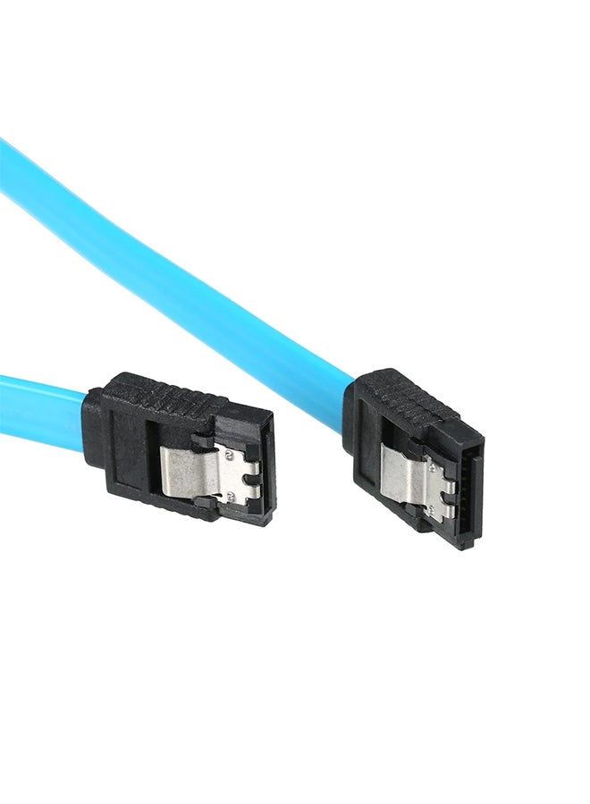 SATA III Cable With Locking Latch Blue/Black  - Image 3