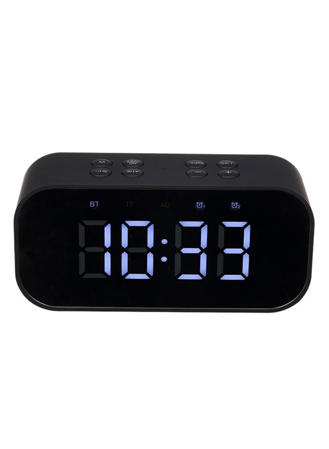 Bluetooth Speaker With Mic And LED Alarm Clock Black - v1548267193/N20102549A_1