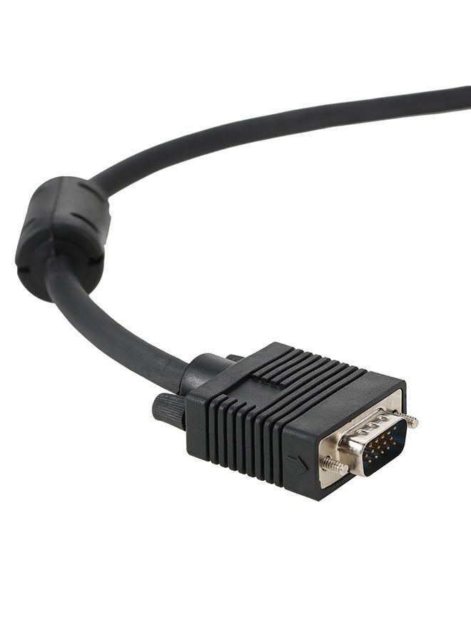 كابل VGA 1080P من 15 سناً ذكر إلى ذكر أسود - Image 3