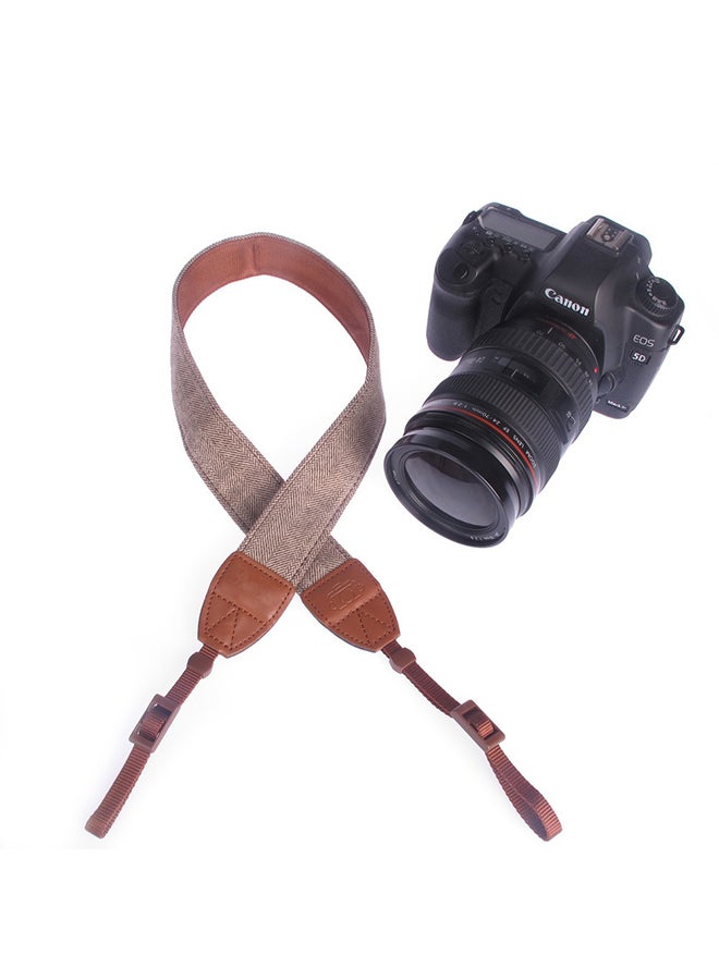 Camera Shoulder Neck Strap Brown  - Image 2