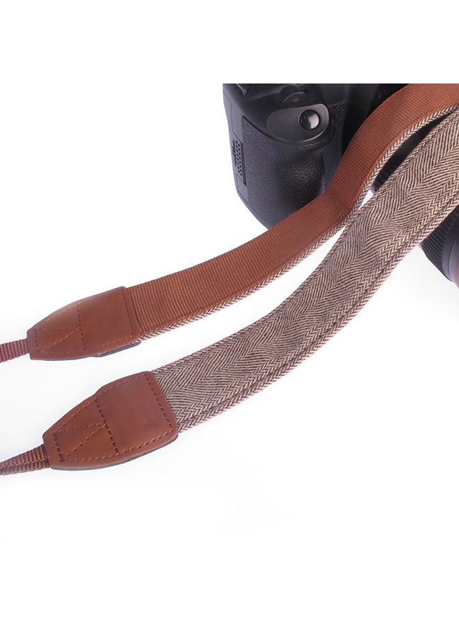 Camera Shoulder Neck Strap Brown  - Image 3