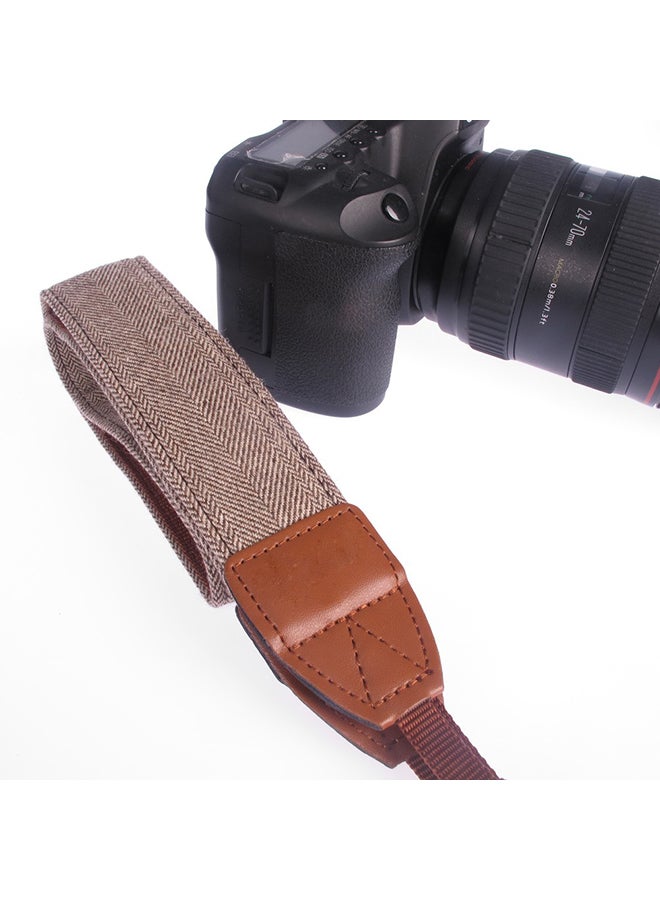 Camera Shoulder Neck Strap Brown  - Image 4