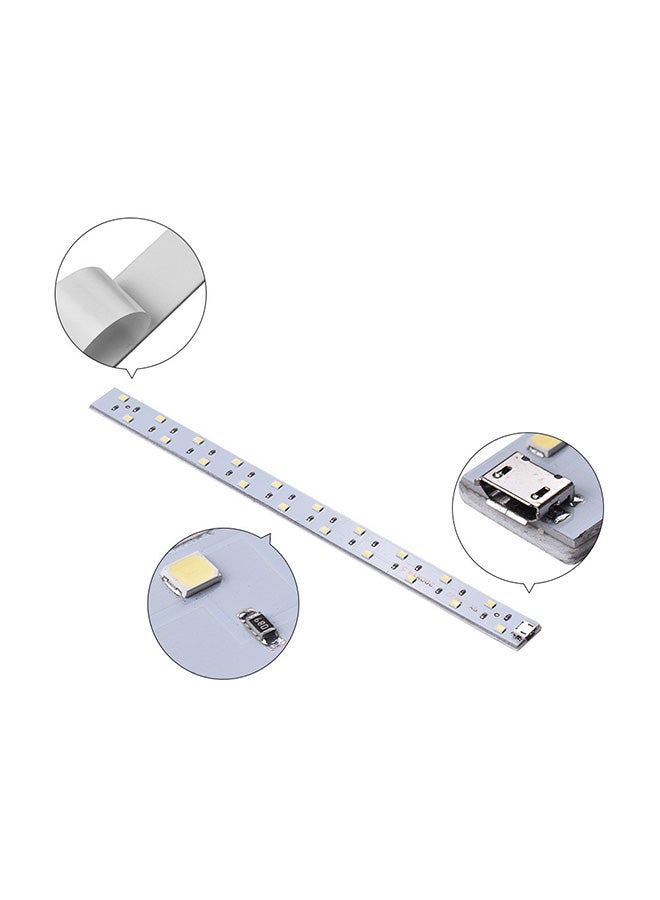 شريط إضاءة LED أبيض 28x1.5سم - Image 2