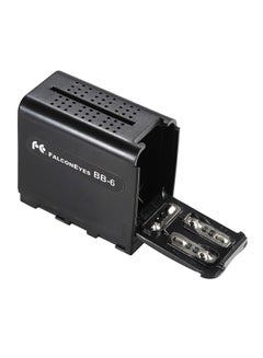 Falcon Eyes BB-6 AA Battery Holder Case Black  - Image 1
