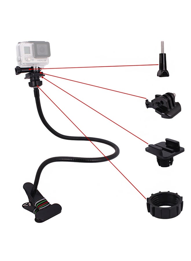 أندوير وحدة تثبيت بمشبك قابل للتعديل لحامل ثلاثي القوائم أسود - Image 2