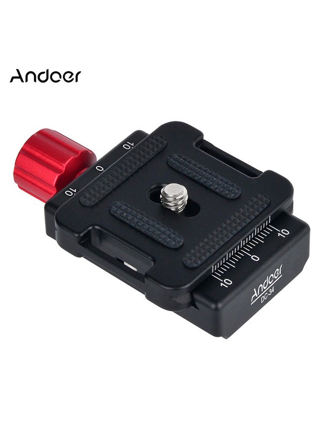 ANDOER Aluminium Alloy Clamp Adapter Black/Red/Silver - Image 3