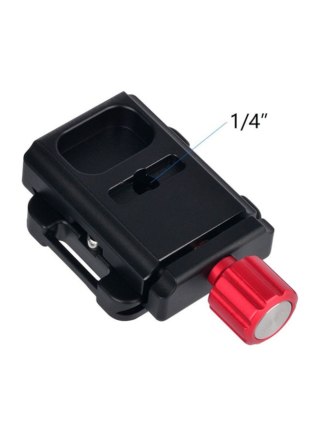 ANDOER Aluminium Alloy Clamp Adapter Black/Red/Silver - Image 5