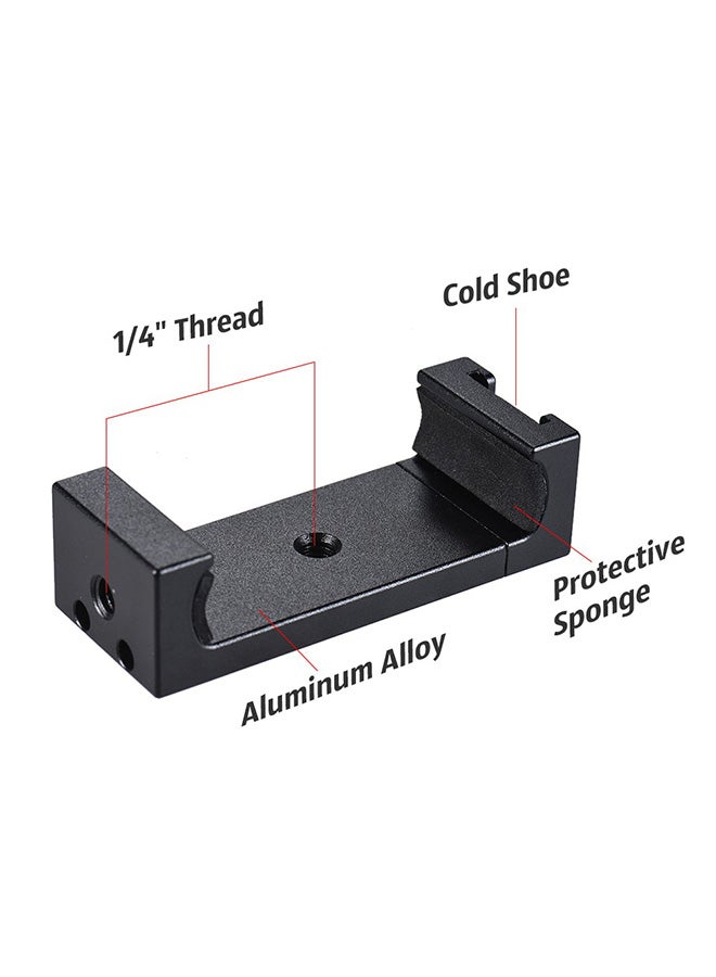 ANDOER Phone Tripod Mount Bracket Holder Black - Image 4