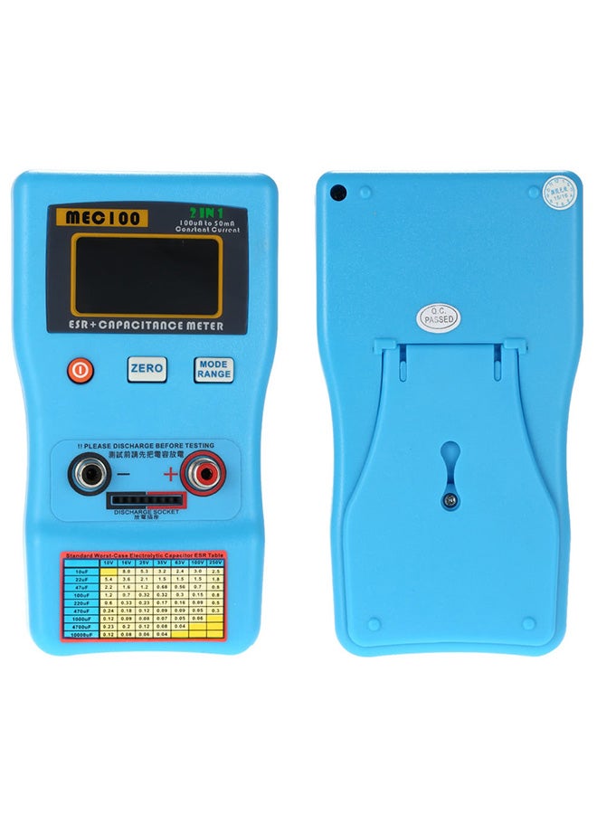 2-In-1 Digital Auto-Ranging Capacitor Analyzer Blue - Image 3
