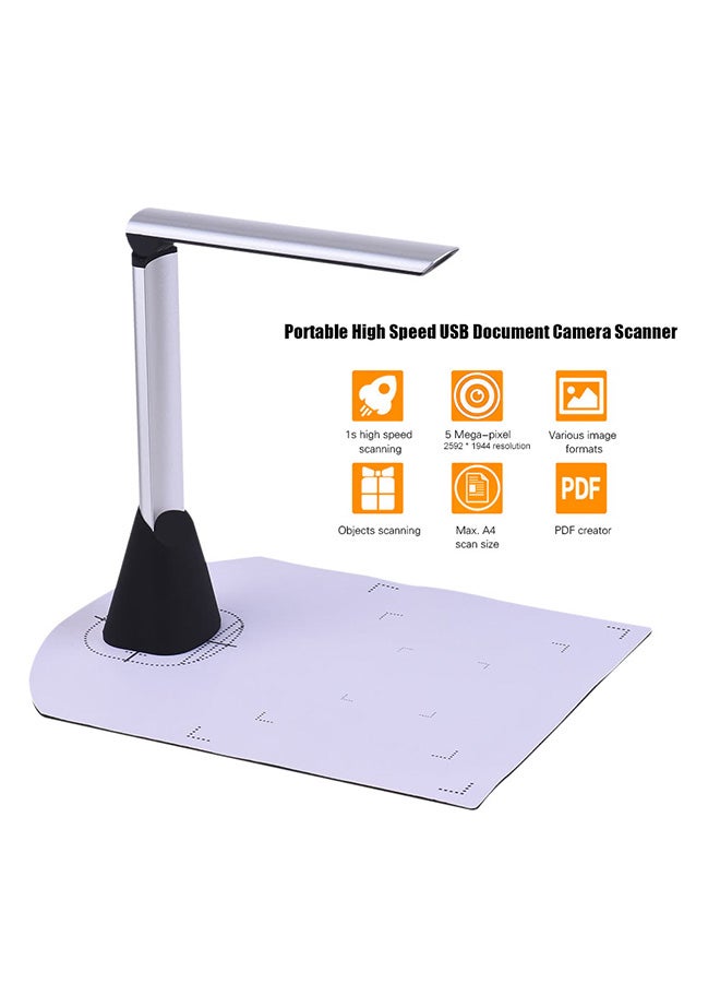 Portable Document Scanner Silver/Black  - Image 2