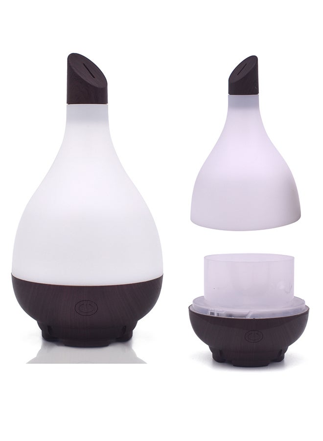 NAGOMI Ultrasonic Essential Oil Humidifier And Diffuser White/Brown 10x10x12cm - Image 2