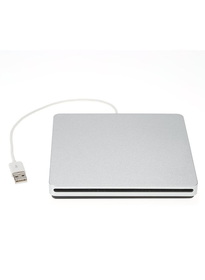 External CD DVD USB ROM Writer Silver - Image 2